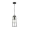 Z-Lite Helix 1 Light Outdoor Chain Mount Ceiling Fixture, Black And Clear Seedy 591CHB-BK - alternate 1